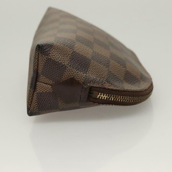LOUIS VUITTON Damier Ebene Pochette Cosmetic PM Pouch N47516 LV Auth BA3094 - Picture 5 of 16